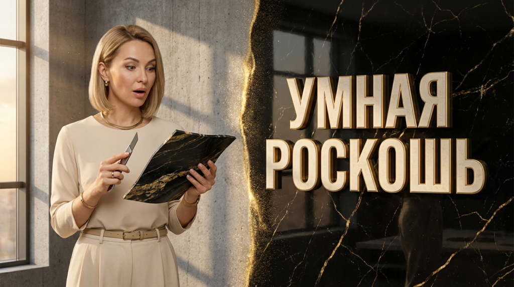Современный офисный интерьер с элементами гибкого мрамора, демонстрирующий элегантное и при этом бюджетное решение для стильного оформления рабочего пространства.